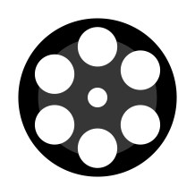 The black area of the reel is going to be the main body for the reel, where the light grey circle will act as the film strip itself. The grey colour will only be shown through the white circles in the area they are shown, so what is displayed in the picture won't actually be visible on the final product.